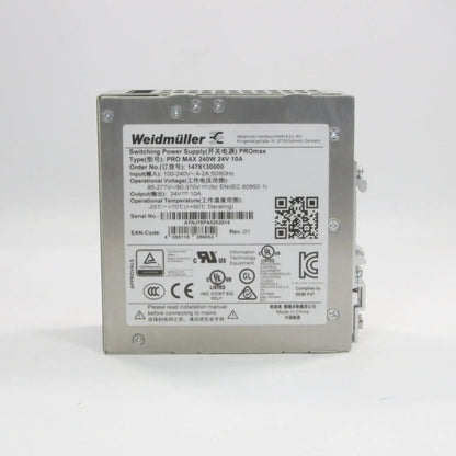 Weidmuller Pro Max 240W 24V 10A Switching Power Supply
