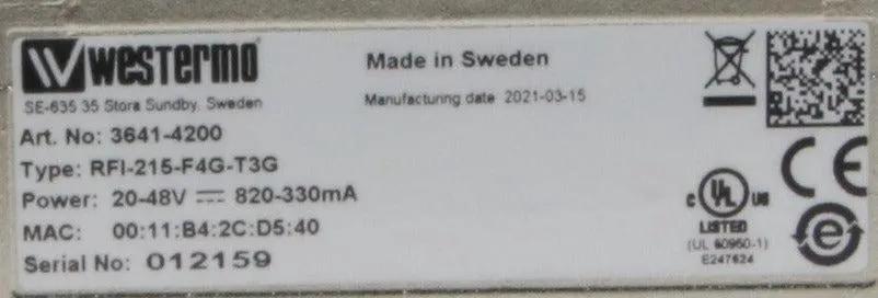 Westermo RedFox RFI-215-F4G-T3G Industrial Routing Switch