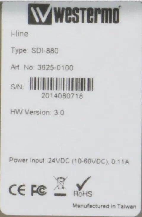 Westermo SDI-880 Unmanaged Industrial Ethernet Switch