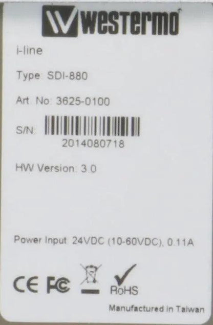 Westermo SDI-880 Unmanaged Industrial Ethernet Switch