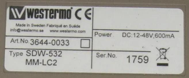 Westermo SDW-532 MM-LC2 Unmananged Industrial Ethernet Switch