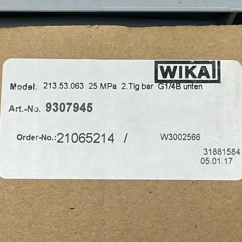 Wika 213.53.063 Manometer - 250 bar
