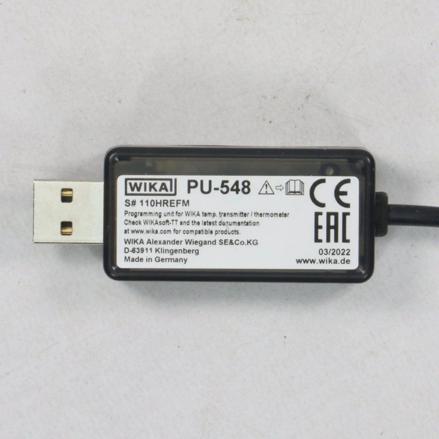 Wika PU-548 Pressure & Temperature Measurement Programming Unit