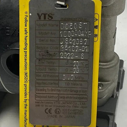 YTS D050 ST Air-Operated Double Diaphragm Pump