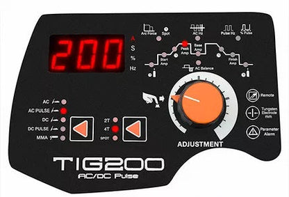 Jasic TIG200PC Inverter Lasmachine 200A AC/DC met Toorts