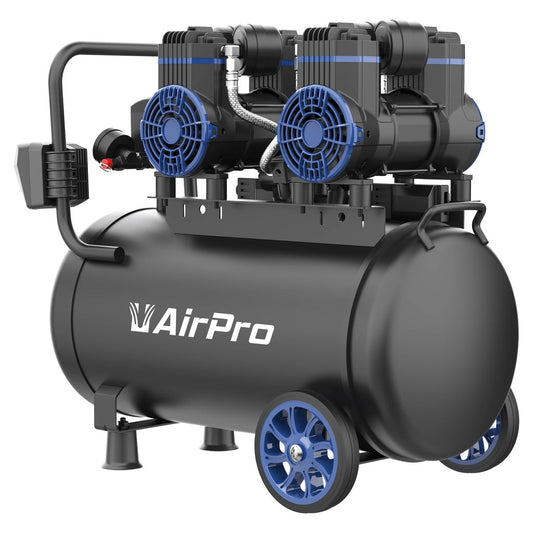 Compressor olievrij 2x1.8pk 40L tank 230V
