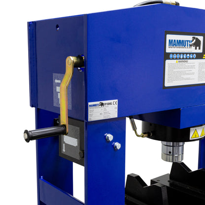 Werkplaatspers elektrisch met handlier 100 ton