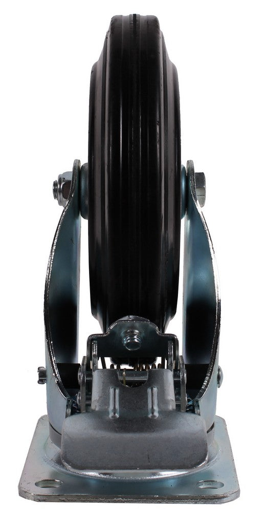 Zwenkwiel met rem 200 x 30mm rubber