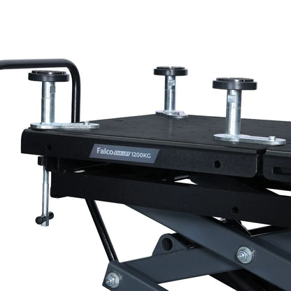 Mobiele schaarheftafel voor accupakketten motoren en versnellingsbakken 230V 1200kg