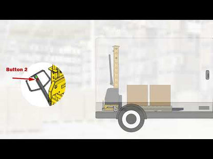 Mammuth semi elektrisch meeneemstapelaar 500kg