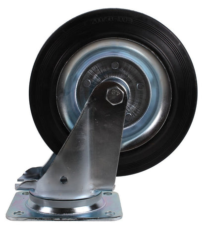 Zwenkwiel 200 x 30mm rubber