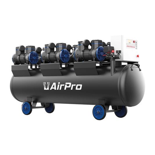 Compressor olievrij 6x2pk 280L tank 400V