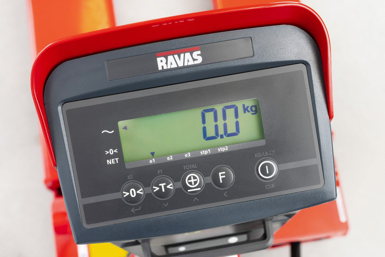 RAVAS 3200 handpalletwagen met weegfunctie