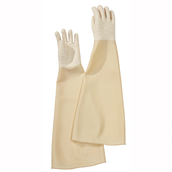 IBS beschermende handschoenen  latex (beige) voor WD-100  incl. bevestigingstape