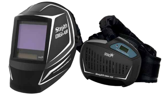 SWP Stealth-Digi-Air verselucht las en slijphelm met True Color Lens