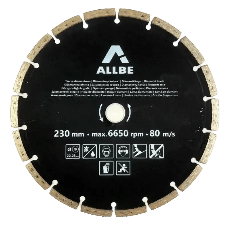 Top-Tools.nl Diamantschijf 230mm Gesegmenteerd – Beton & Straatstenen