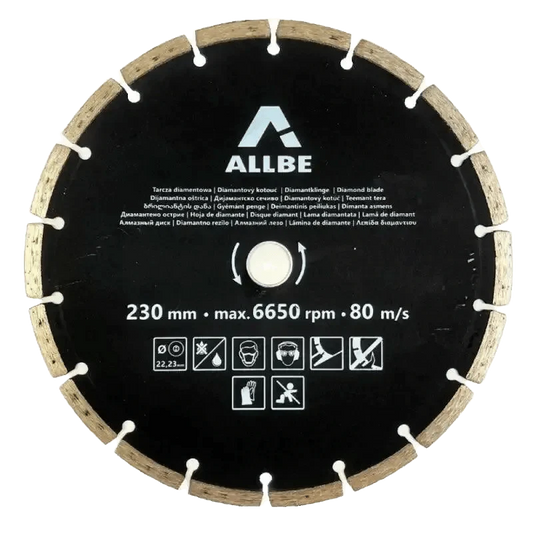 Top-Tools.nl Diamantschijf 230mm Gesegmenteerd – Beton & Straatstenen