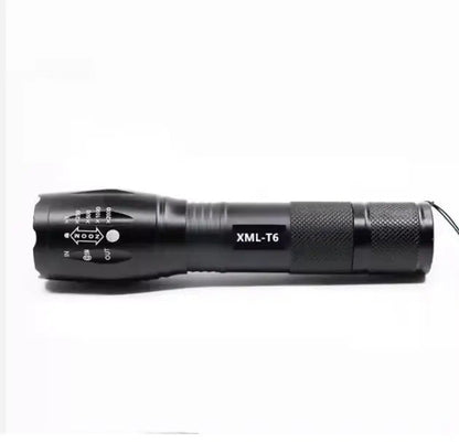 TOPCOM Waterdichte LED Zaklamp met Zoomfunctie – IP65 Aluminium