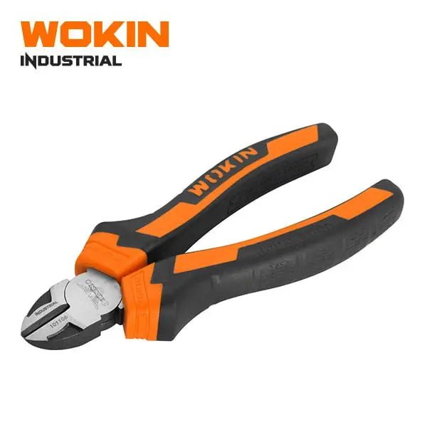 WOKIN Zijkniptang 160mm – Gehard Staal, Twee-component Handgreep